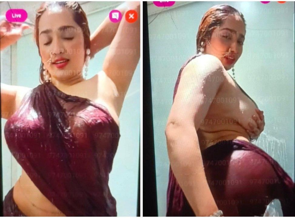 Famous Model Aditi Mistry Latest Saree Live Sneak Peak